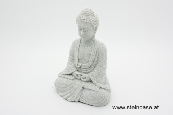 Buddha sitzend,  Steinoptik
